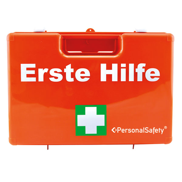 PersonalSafety® Erste-Hilfe-Koffer Klein orange mit Füllung nach