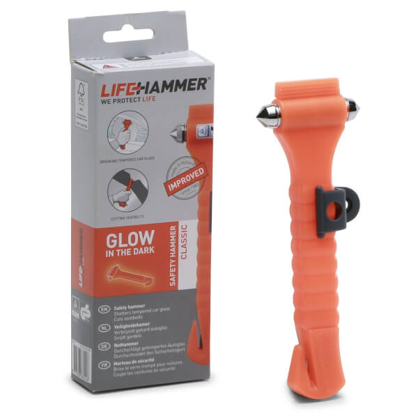 Lifehammer Rettungshammer Classic Glow in the Dark orange Nothammer zum  Zertrümmern von Autoscheiben kaufen