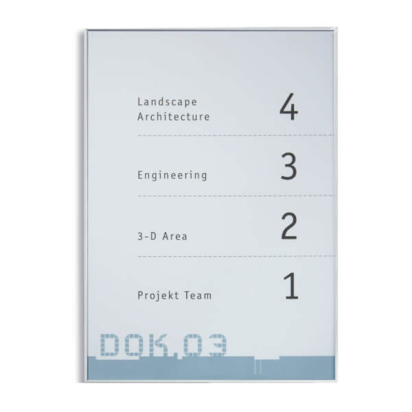 NEW AGE Infotafel Hochformat, hochfeste, silber matte Aluminiumprofile,