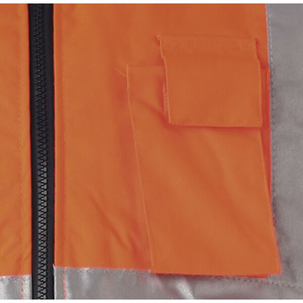 Planam Winter-Warnschutzweste orange mit Reflexstreifen, wasserdicht,  winddicht