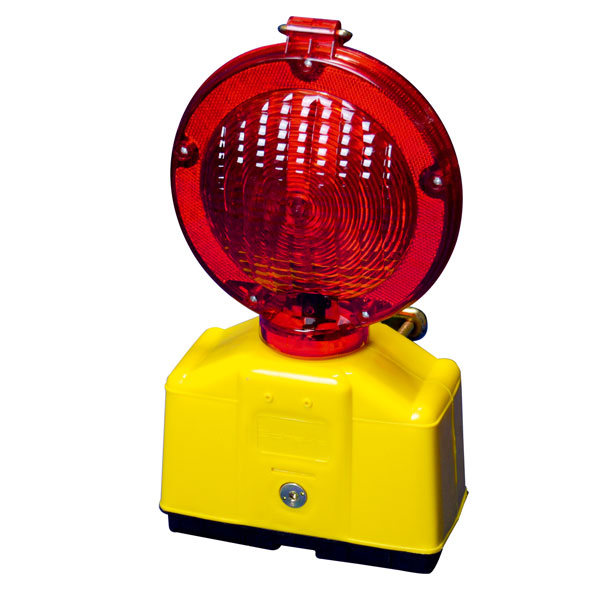 Baustellen-Warnleuchte doppelseitig rot LED-Signalleuchte für